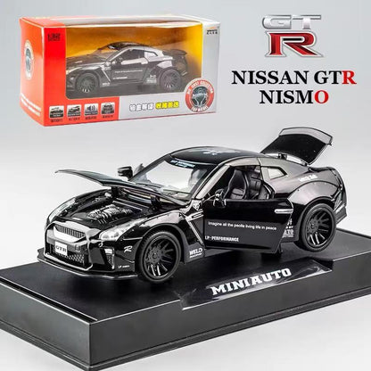 JYCM - 1:32 Alloy Car model - GTR (Black/Blue)