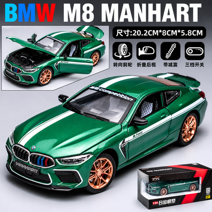 JYCM - 1:24 Alloy Car model - BMW M8 (Green/Grey)