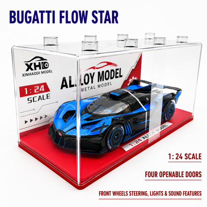 JYCM - 1:24 Alloy Car model - Bugatti Bolide (Blue/Yellow/Red)