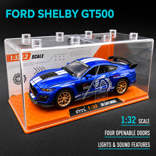 JYCM - 1:32 Alloy Car model - Mustang GT500 (Orange/Blue/Black)