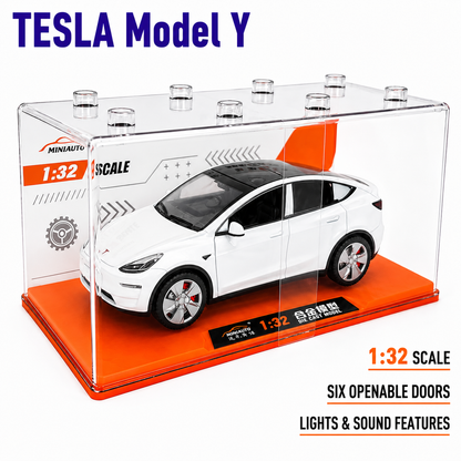 JYCM - 1:32 Alloy Car model - Tesla Model Y (Red/White/Blue)