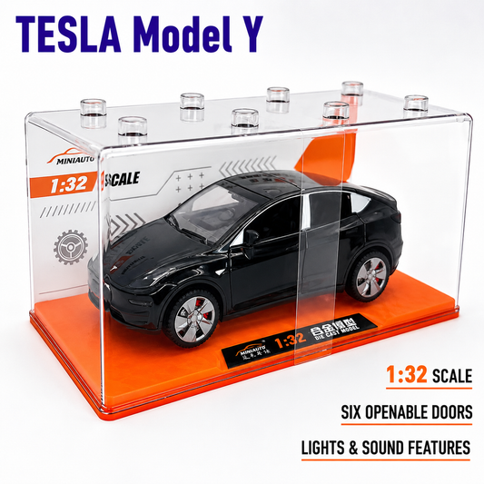 JYCM - 1:32 Alloy Car model - Tesla Model Y (Red/White/Blue)